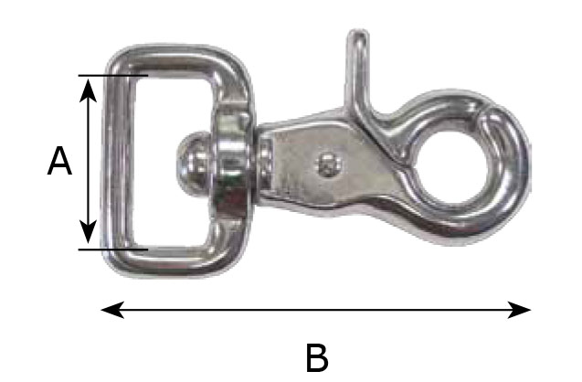 Lanyard Component, 15mm Trigger Snap Nickel Plated Steel Swivel Hook
