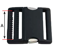 ALU-MAX® 4002A All Aluminum Adjustable Side-Release Buckles - 2