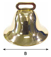 6186 SB Brass Liberty Bells - 2