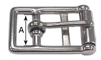 1235SS Girth Buckles with Roller - 2