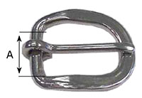 3100SS Flat Dee Buckles with Tongue - 2