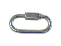 1-3/8 Inch (in) Overall Length (B) Nickel Plated Finish Quick Link