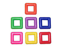 7301 Plastic Square Beads
