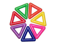 Plastic Triangle Beads