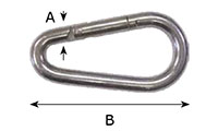 2460ST Pear Shaped Safety Hooks - 2