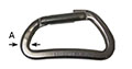 564 Italian Stainless Steel Carabiner Hooks - 2