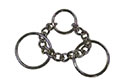 3.0 Millimeter (mm) Material Thickness (B) and 1-1/2 Inch (in) Loose Ring Size (C) Martingale Chain