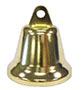52 Millimeter (mm) Outside Diameter (B) Brass Polished Finish Liberty Bell