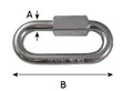 6 Millimeter (mm) Material Thickness (A) Zinc Plated Finish Quick Link - 2