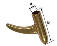 1471B Solid Brass Show Tips - 2