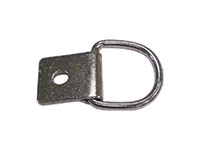 1 Inch (in) Dee Inside Width (A) Nickel Plated Finish Clip and Dee Ring