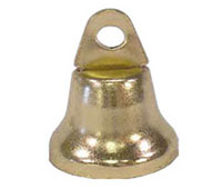 14 Millimeter (mm) Outside Diameter (B) Brass Polished Finish Liberty Bell