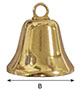6186SB Brass Liberty Bells - 2